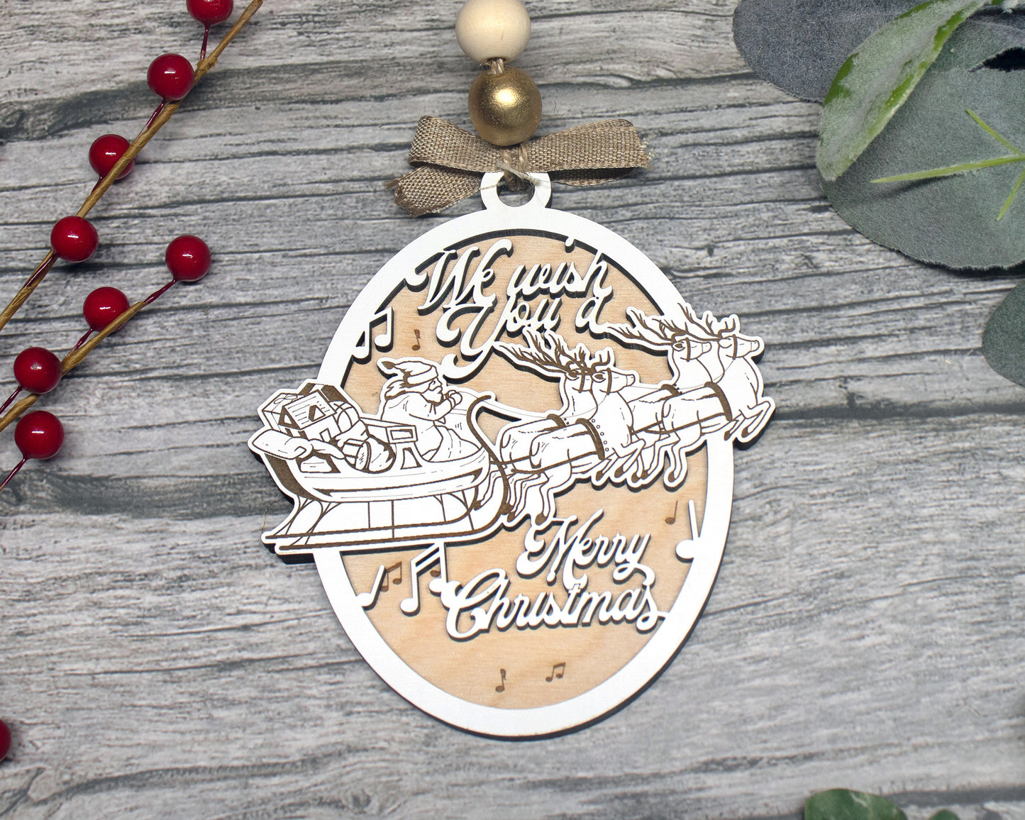 We Wish You a Merry Christmas Carol Ornament