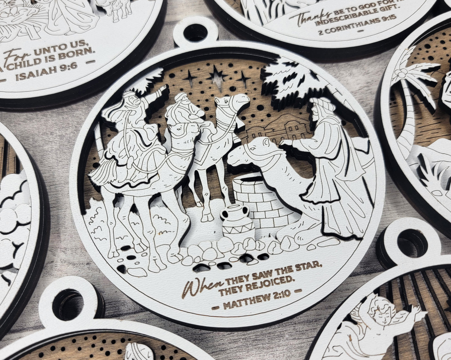 A King is Born Ornament - When they Saw the Star