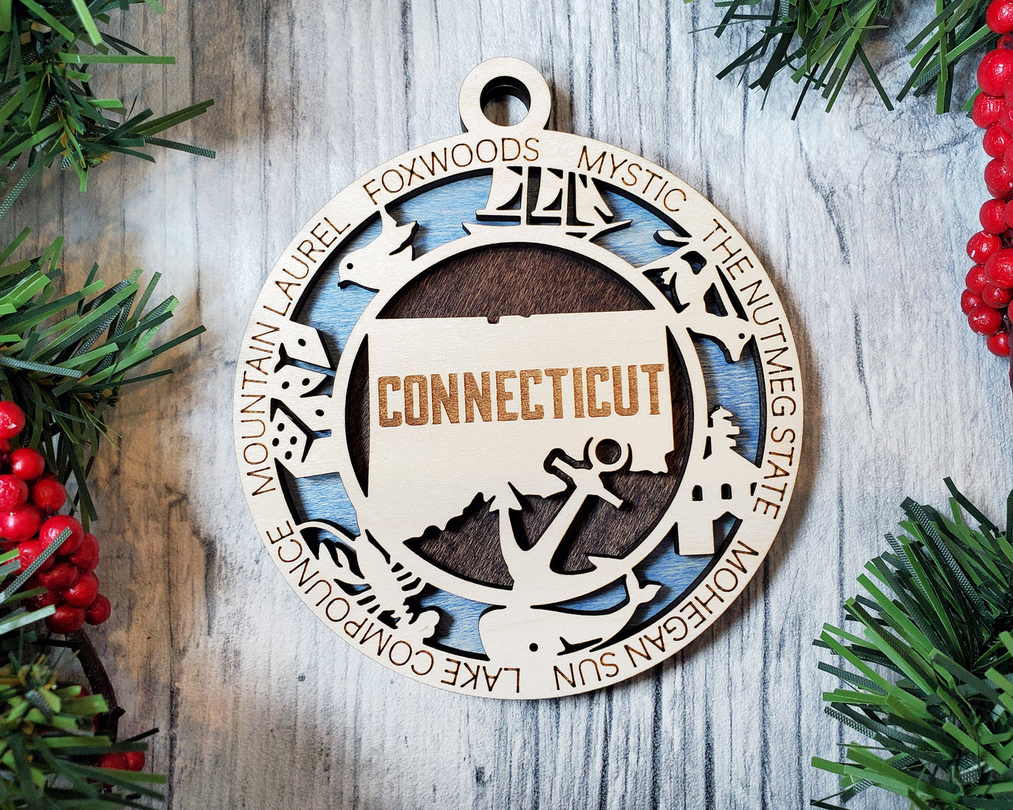 Connecticut State Ornament (07)