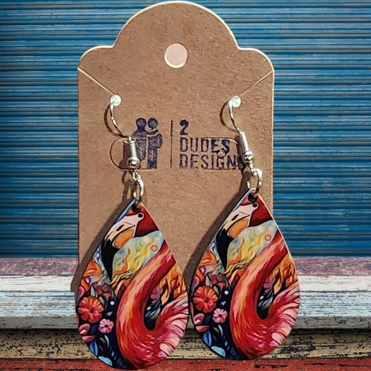 Pink Flamingo Earrings