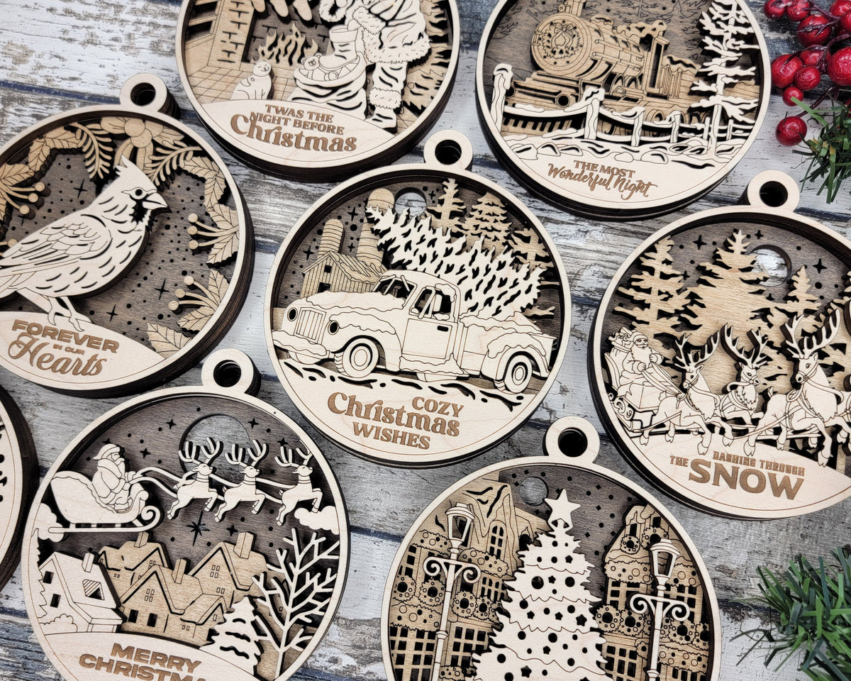 3D Christmas Ornaments