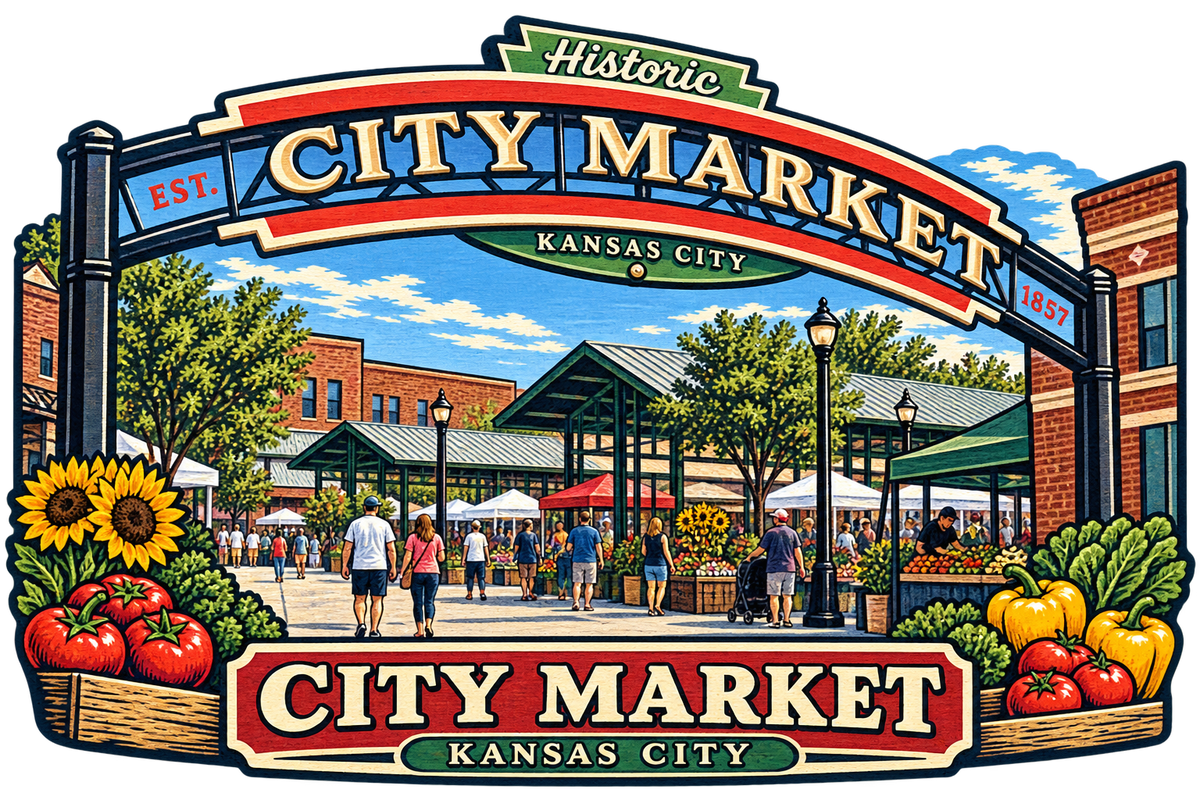 Kansas City Farmers Market Magnets Collection