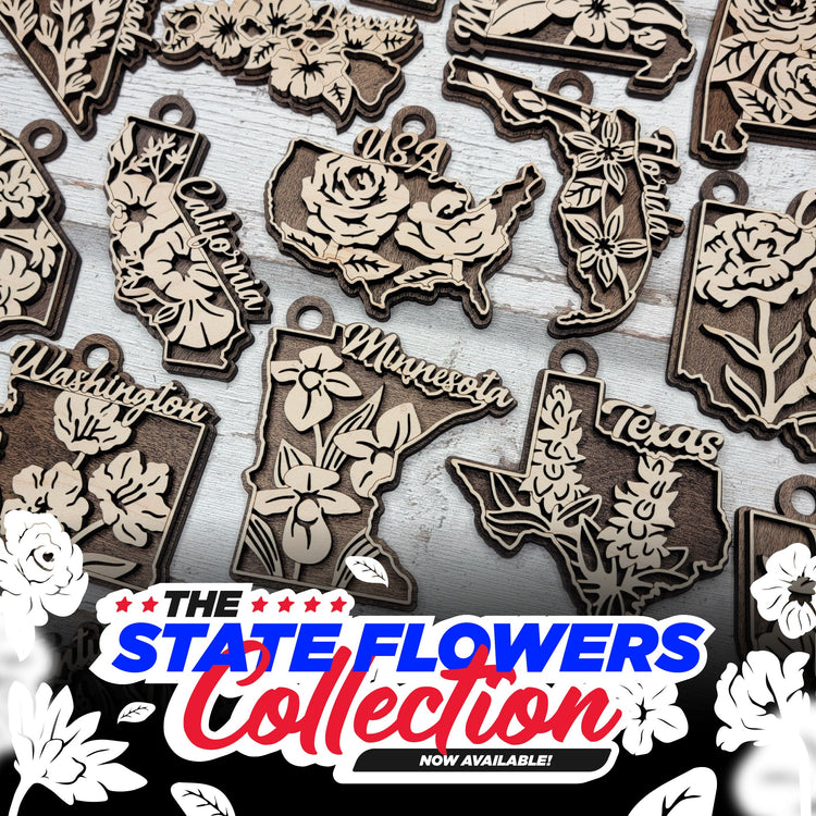 State Flower Ornaments