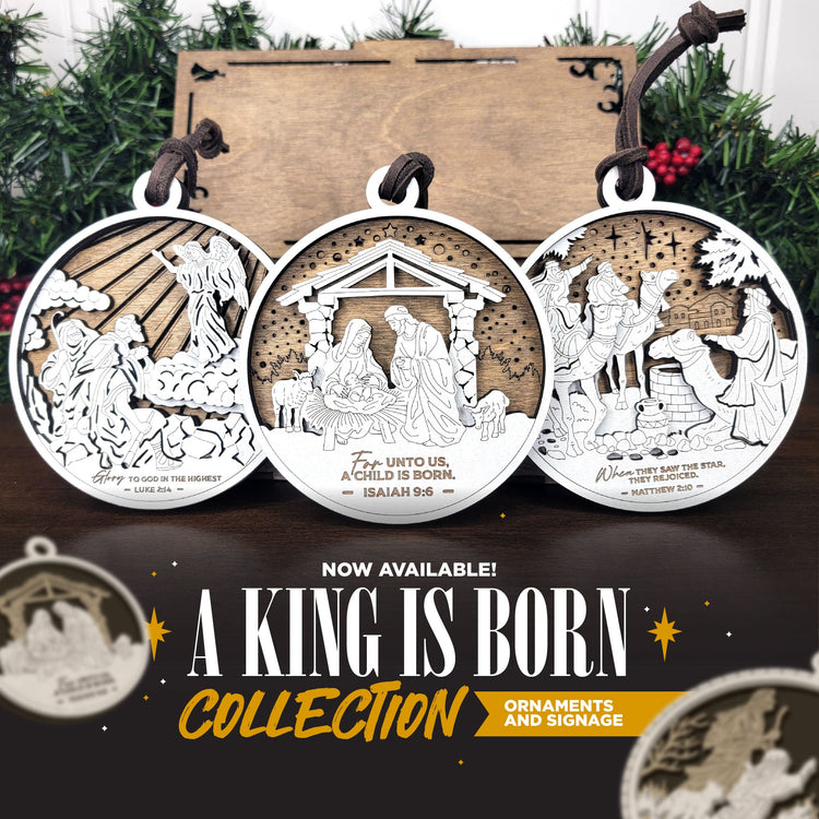 A King is Born Christmas Ornament Collection
