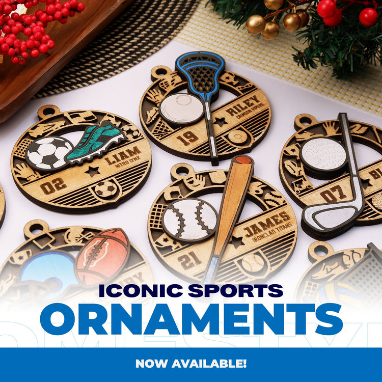 Iconic Sports Ornaments