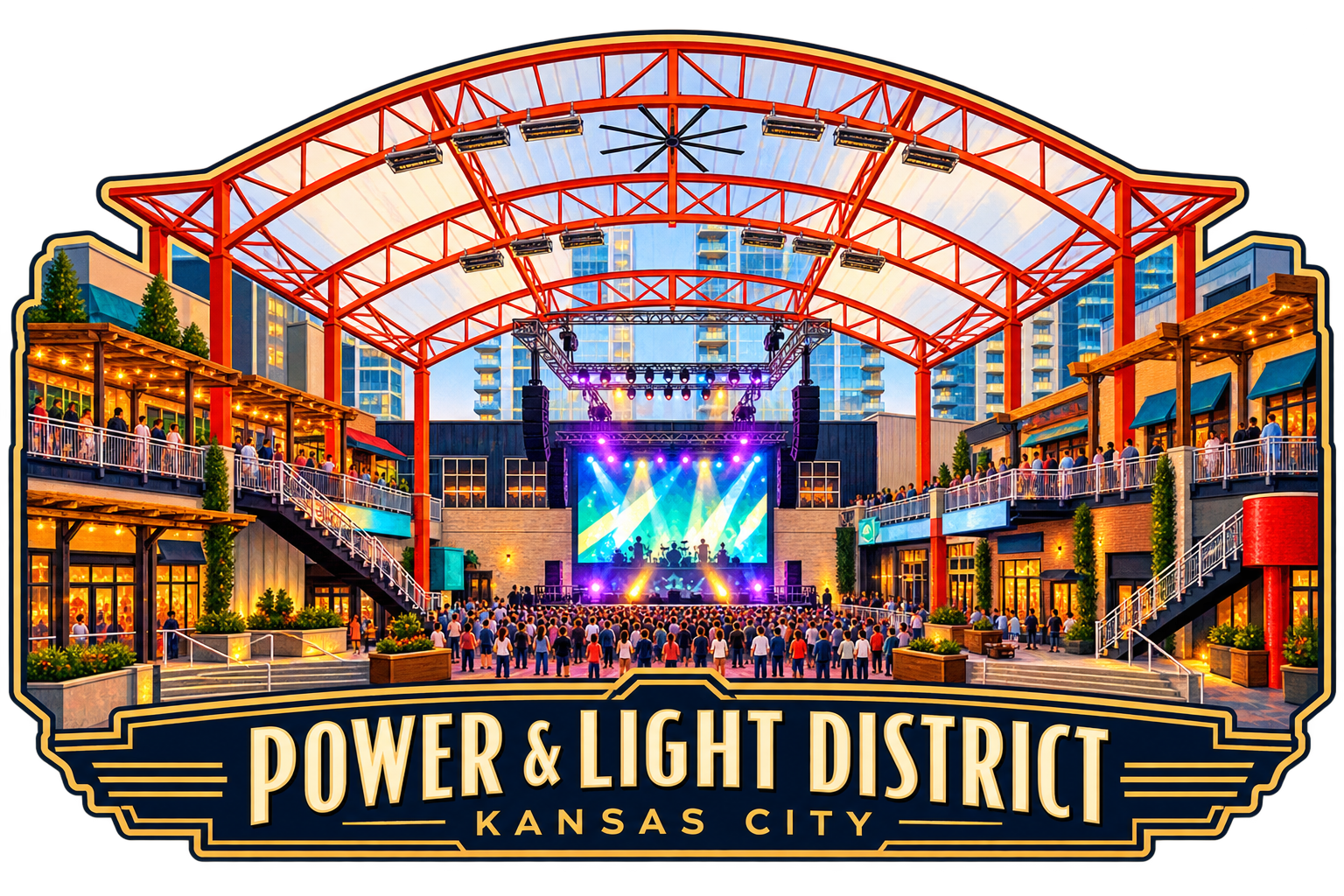 Power and Light District Magnet Collection – 2 Dudes Designs