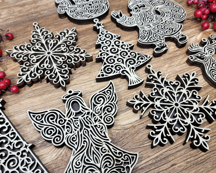 Ornamental Outline Ornament Collection