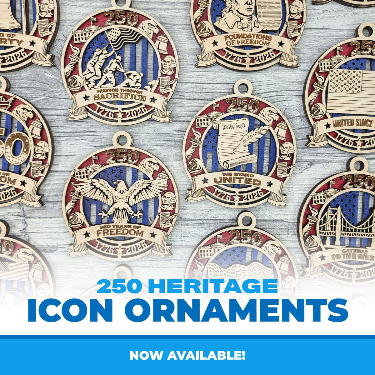250 Heritage Icon Ornament Collection