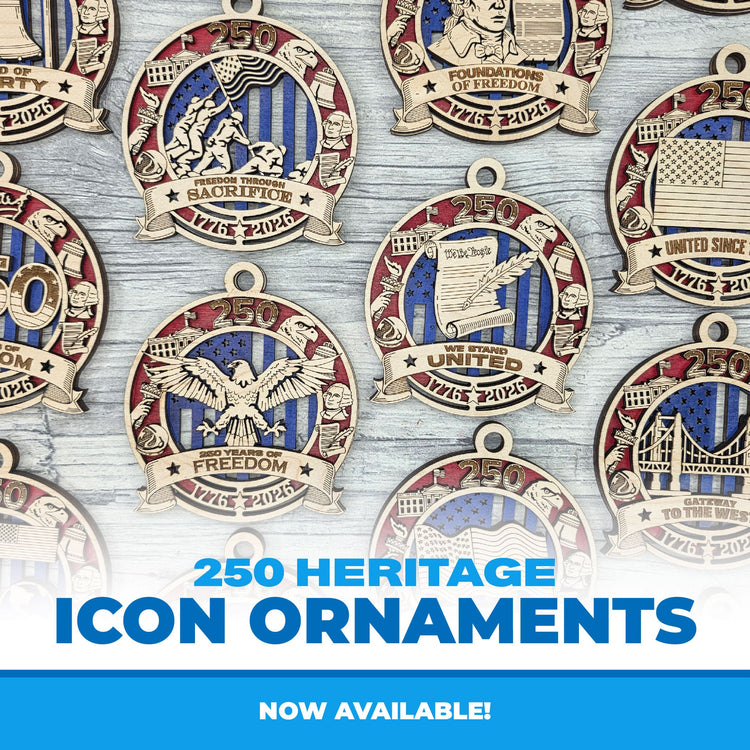 250 Heritage Icon Ornament Collection