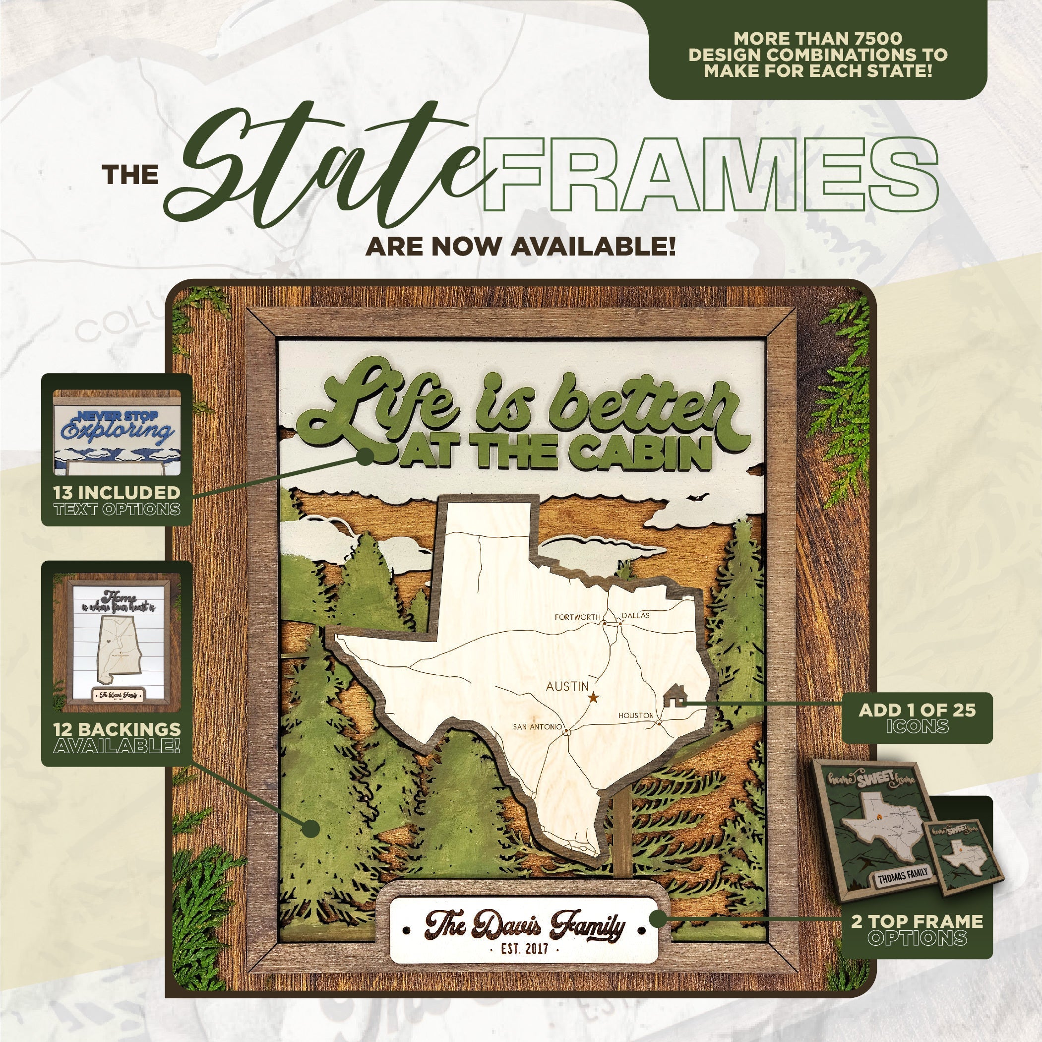 State Frames Collection – 2 Dudes Designs