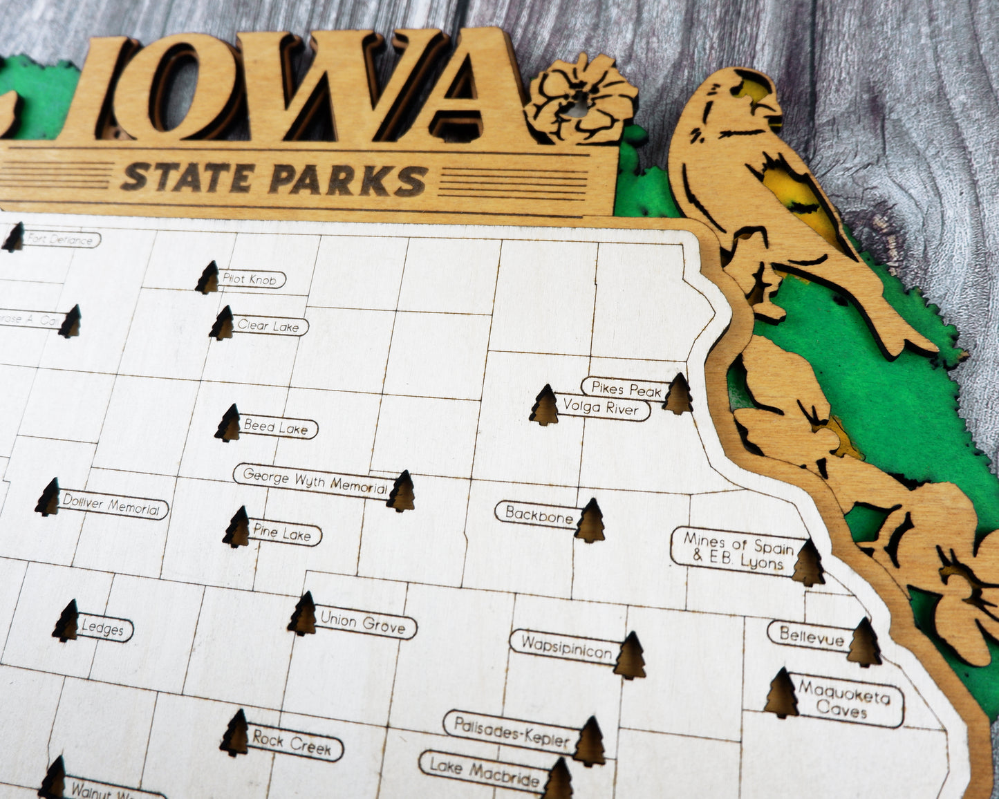 Iowa State Park Map