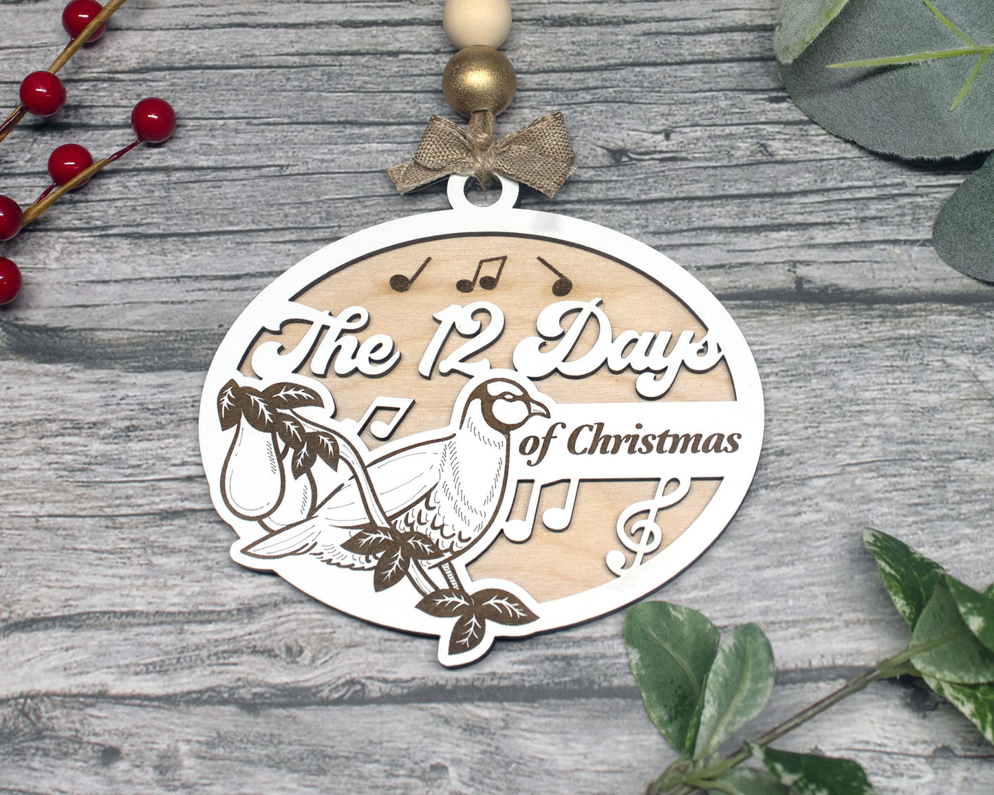 12 Days of Christmas Classic Christmas Carols Ornament