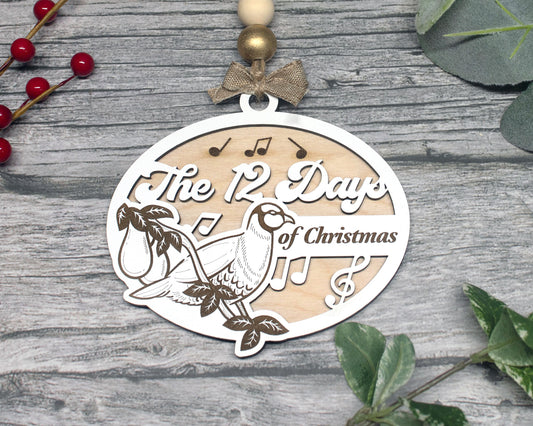 12 Days of Christmas Classic Christmas Carols Ornament