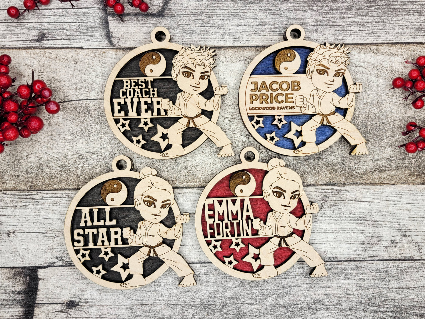 Animated Sports Ornaments - Martial Arts
