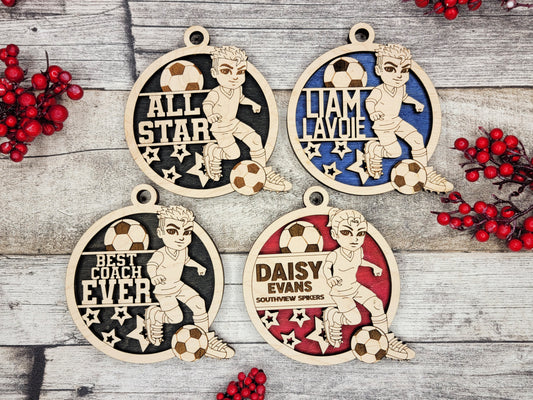 Animated Sports Ornaments - Soccer