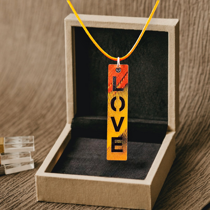 Multi-Color Love Necklace, Various Color Cords, Silver Clasp