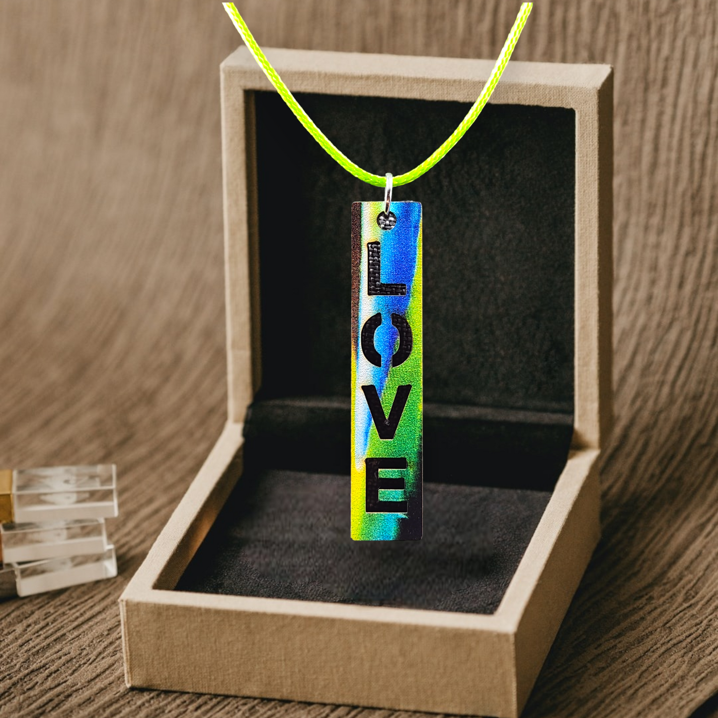 Multi-Color Love Necklace, Various Color Cords, Silver Clasp