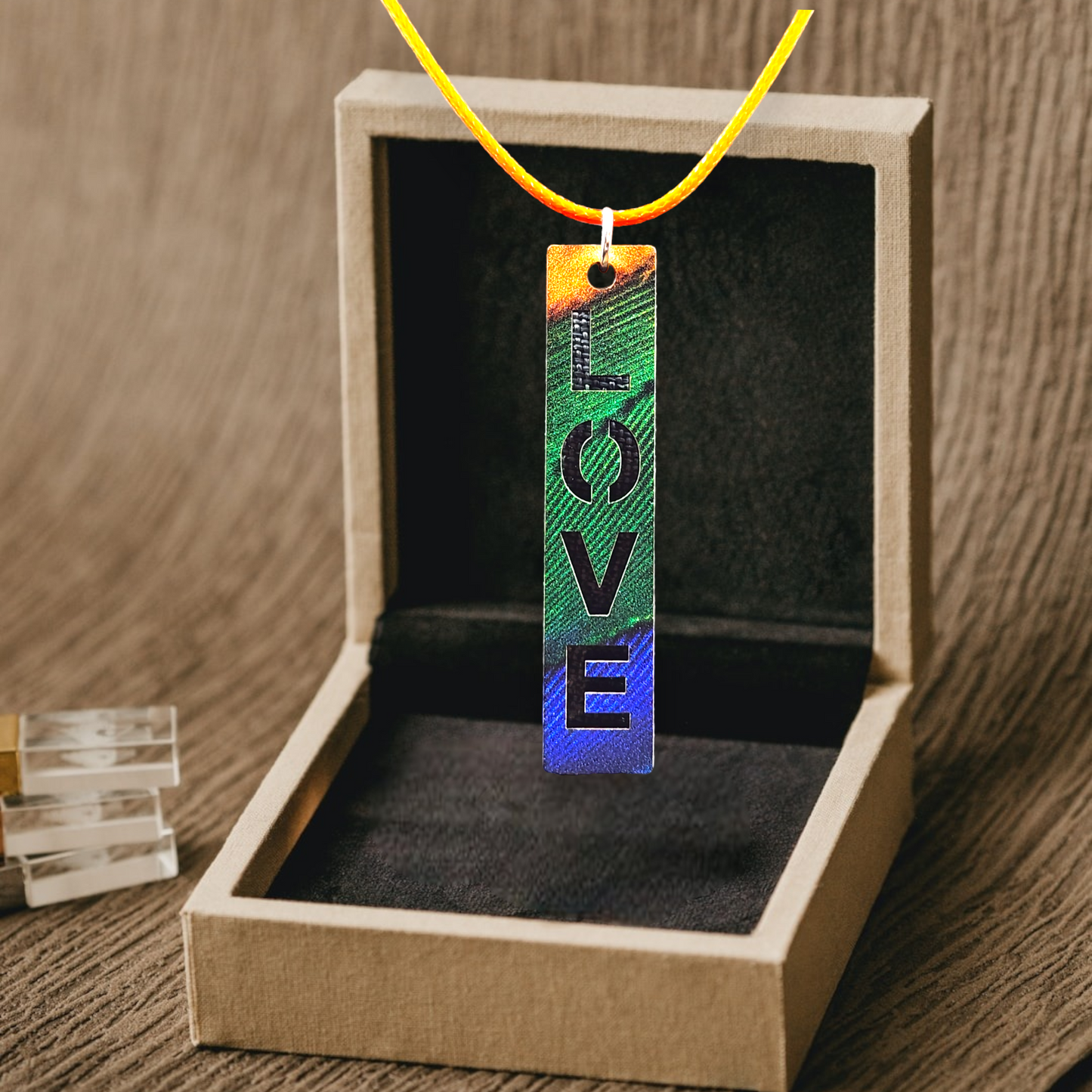 Multi-Color Love Necklace, Various Color Cords, Silver Clasp