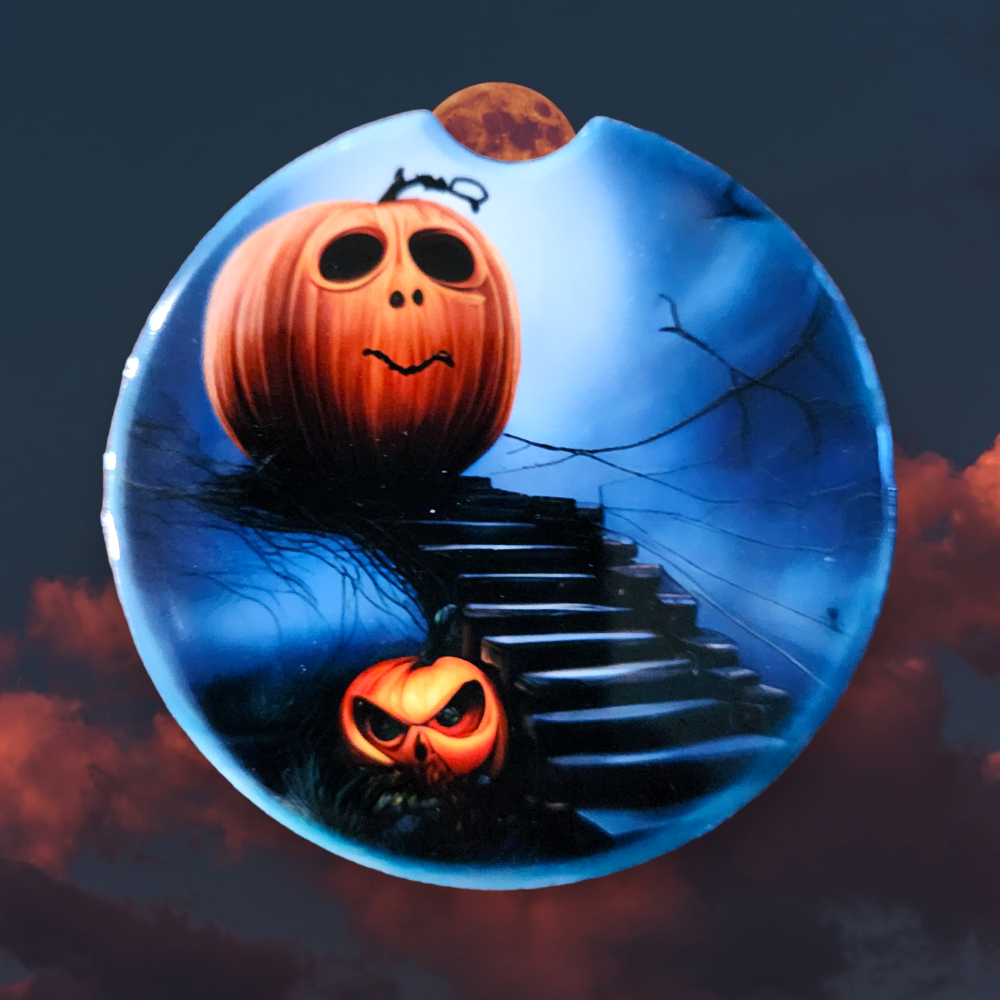 Dark Pumpkin 1, Sandstone Car Coaster