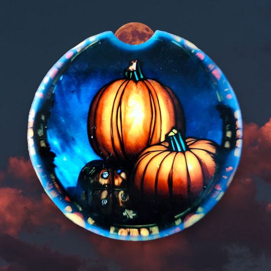 Dark Pumpkin 5, Sandstone Car Coaster