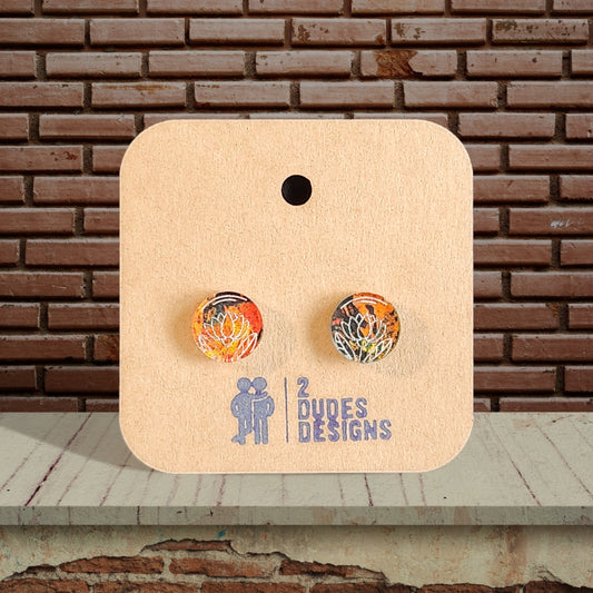 Multi-Color Acrylic Stud Flower Earring