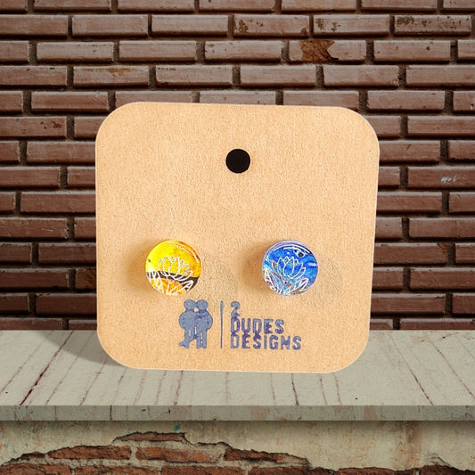 Multi-Color Acrylic Stud Flower Earring