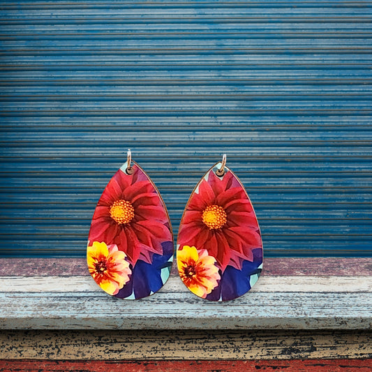 Flower Graphical Earrings