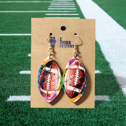 Football 1 Dangle Earrings