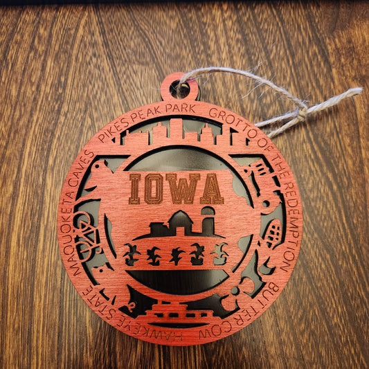IA State Ornament