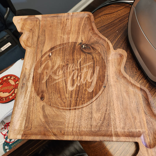 Missouri Shaped Cutting Board