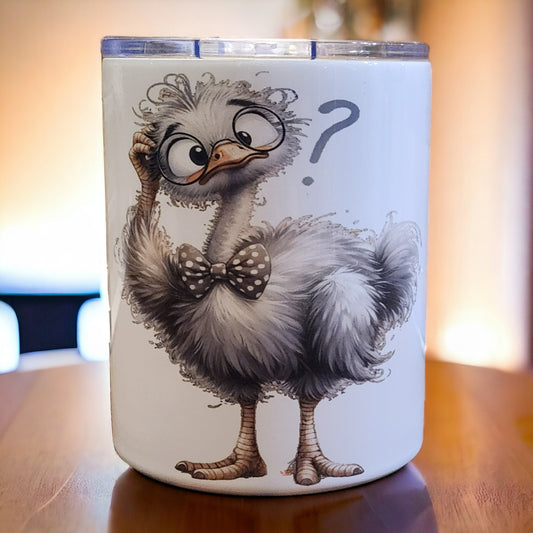 Puzzled Bird Fun Mug