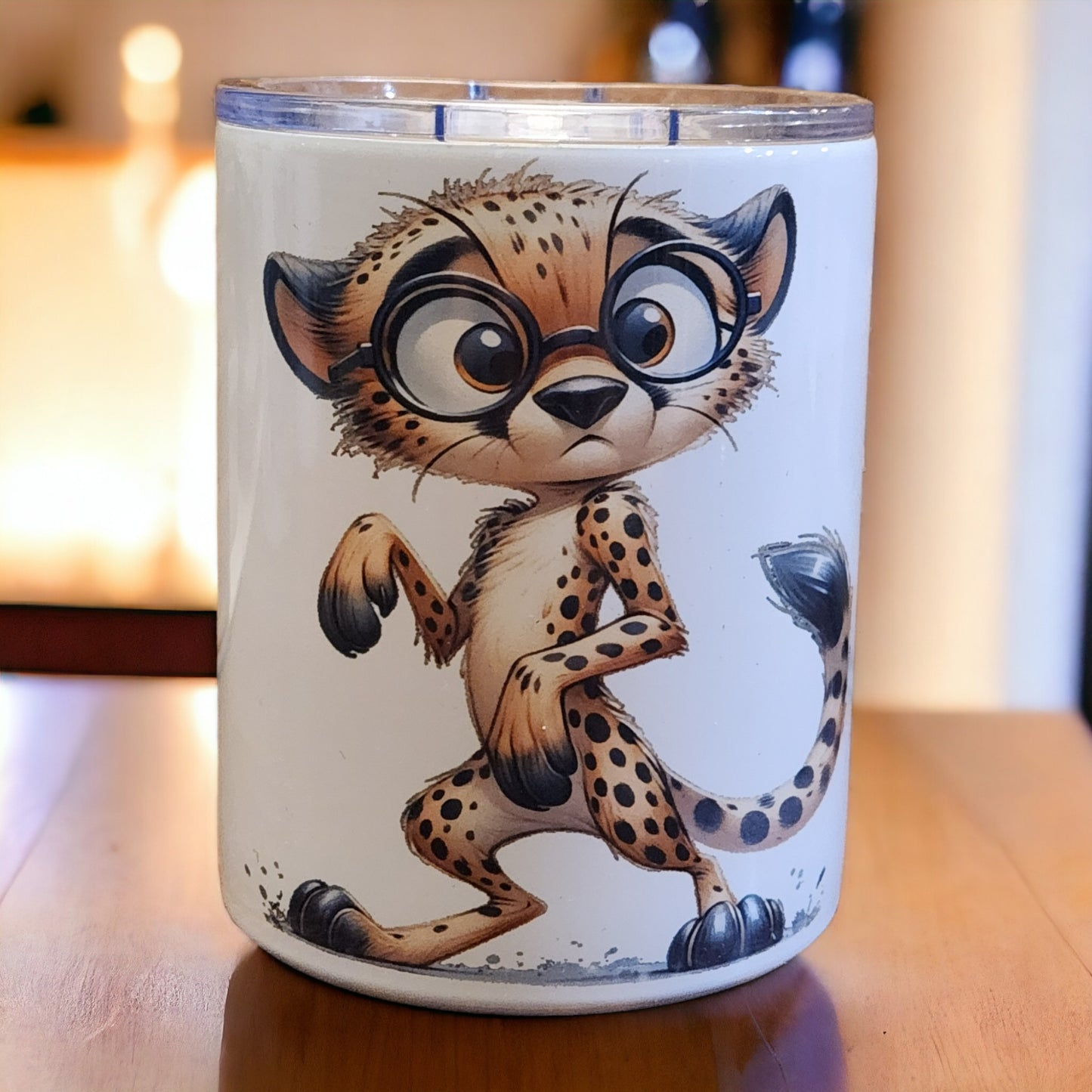 Fun Mug, Cheeta Cat, Stainless Steel