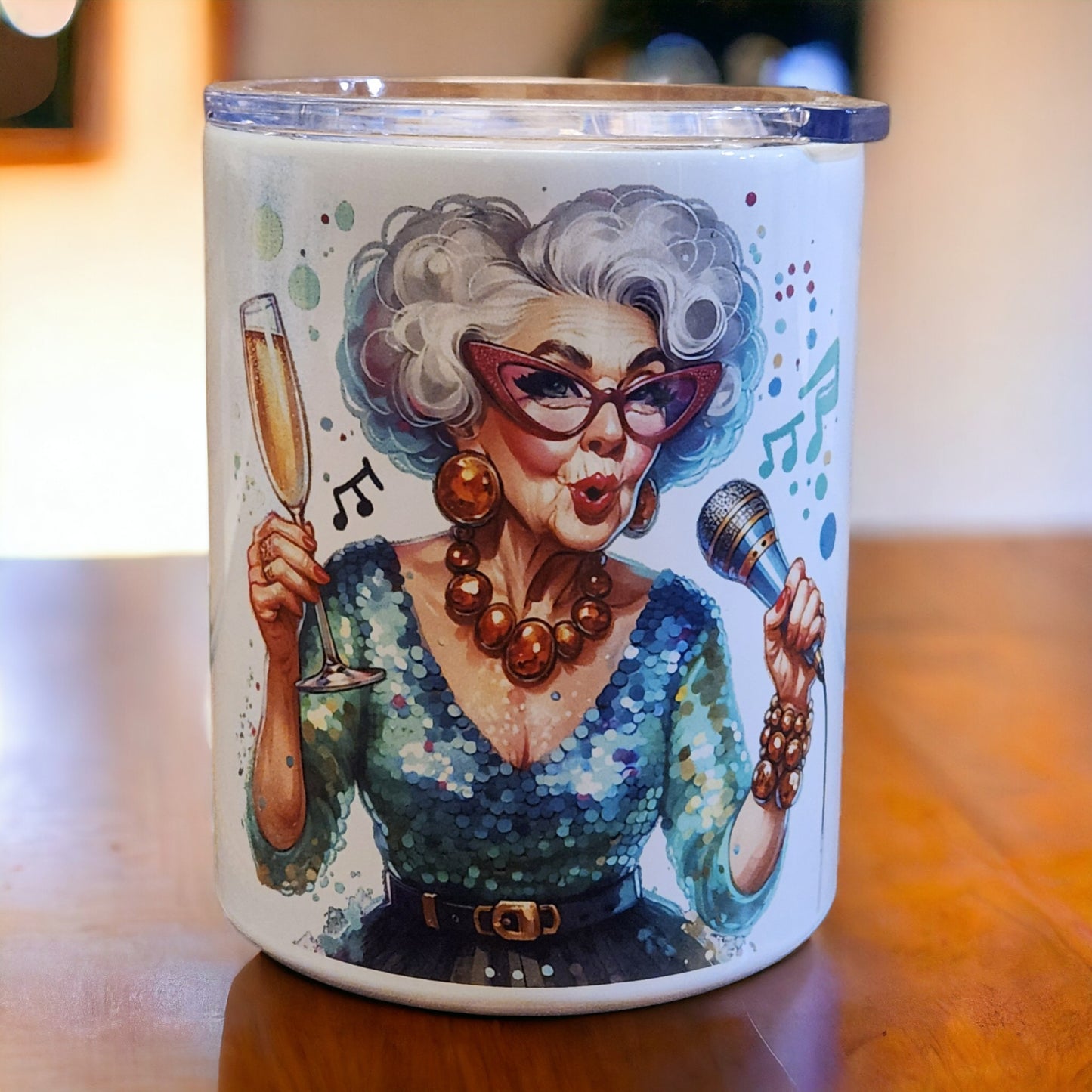 Karaoke Grandma Fun Mug