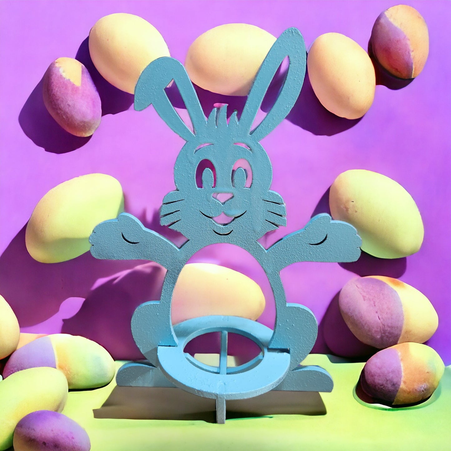 Easter Bunny Egg Holder, Blue