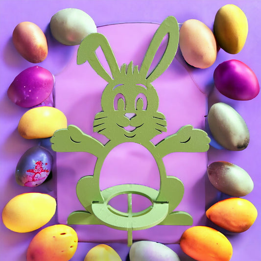 Easter Bunny Egg Holder, Light Green