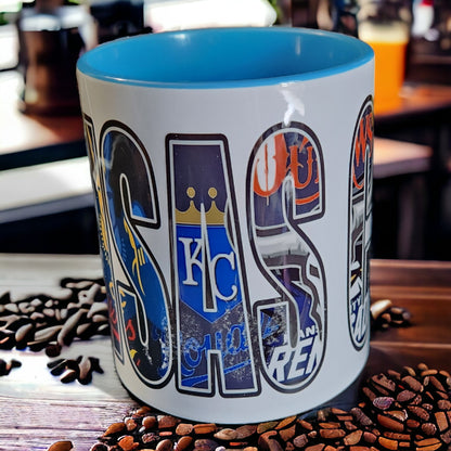 KC Sports Ceramic Coffee Mug - Light Blue