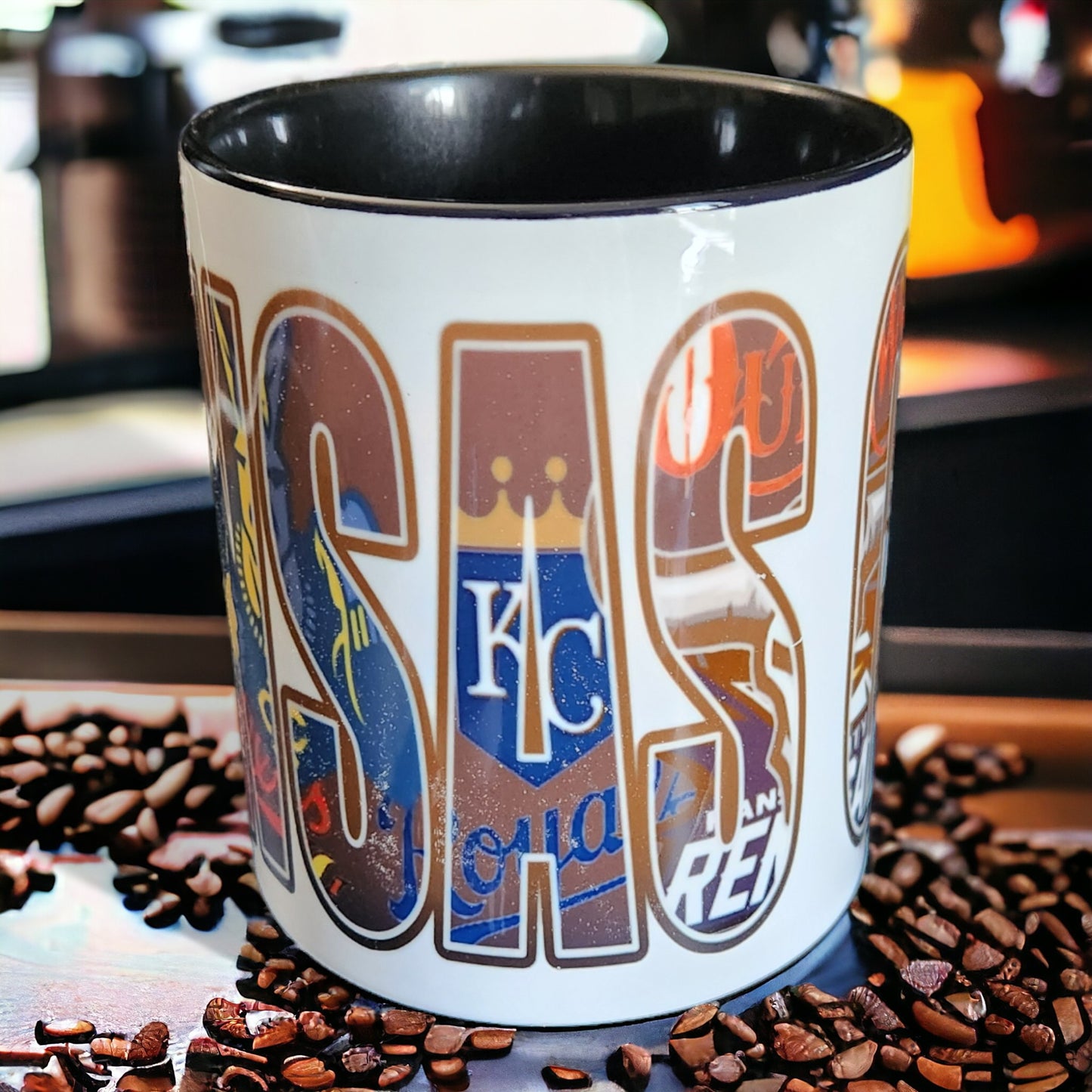 KC Sports Ceramic Coffee Mug - Black