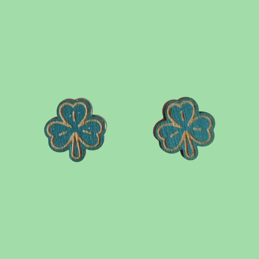 St. Patrick's Stud Earrings - Cloverleaf