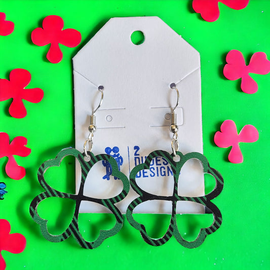 St. Patrick's Shamrock Dangle Earrings