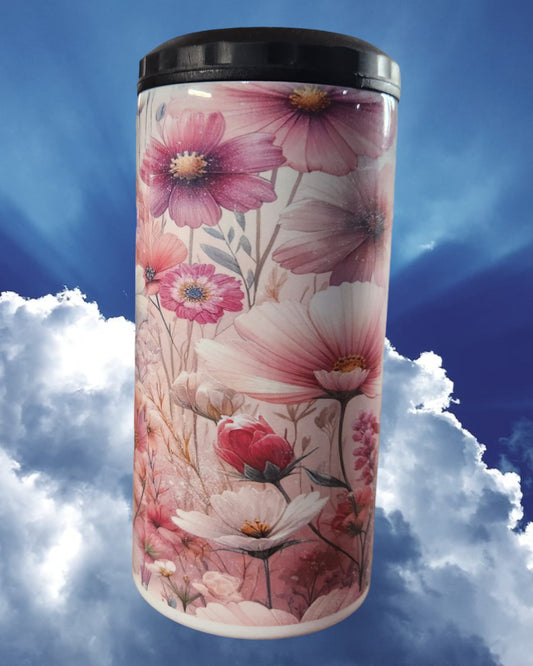 Mother's Day Can Coaster - "Best Mom Ever Pink Flowers"