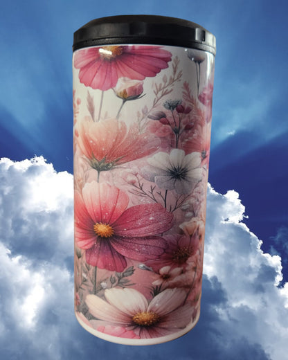 Mother's Day Can Coaster - "Best Mom Ever Pink Flowers"