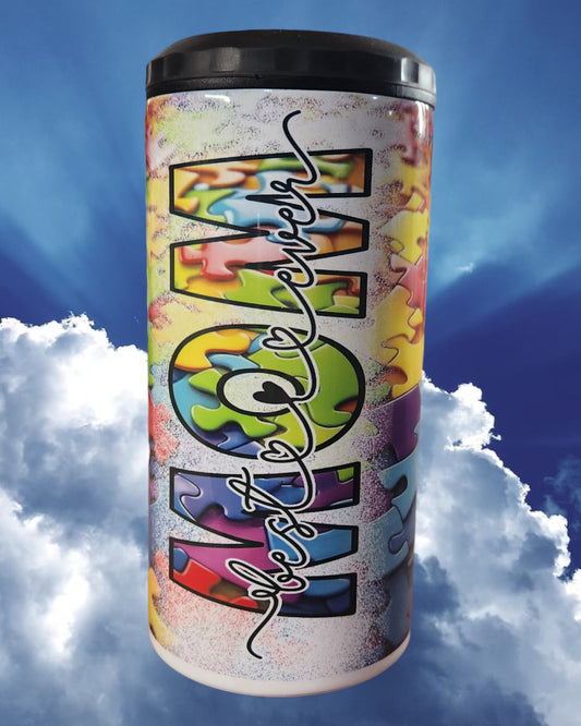 Mother's Day Can Coaster - "Best Mom Ever Puzzle Pieces"