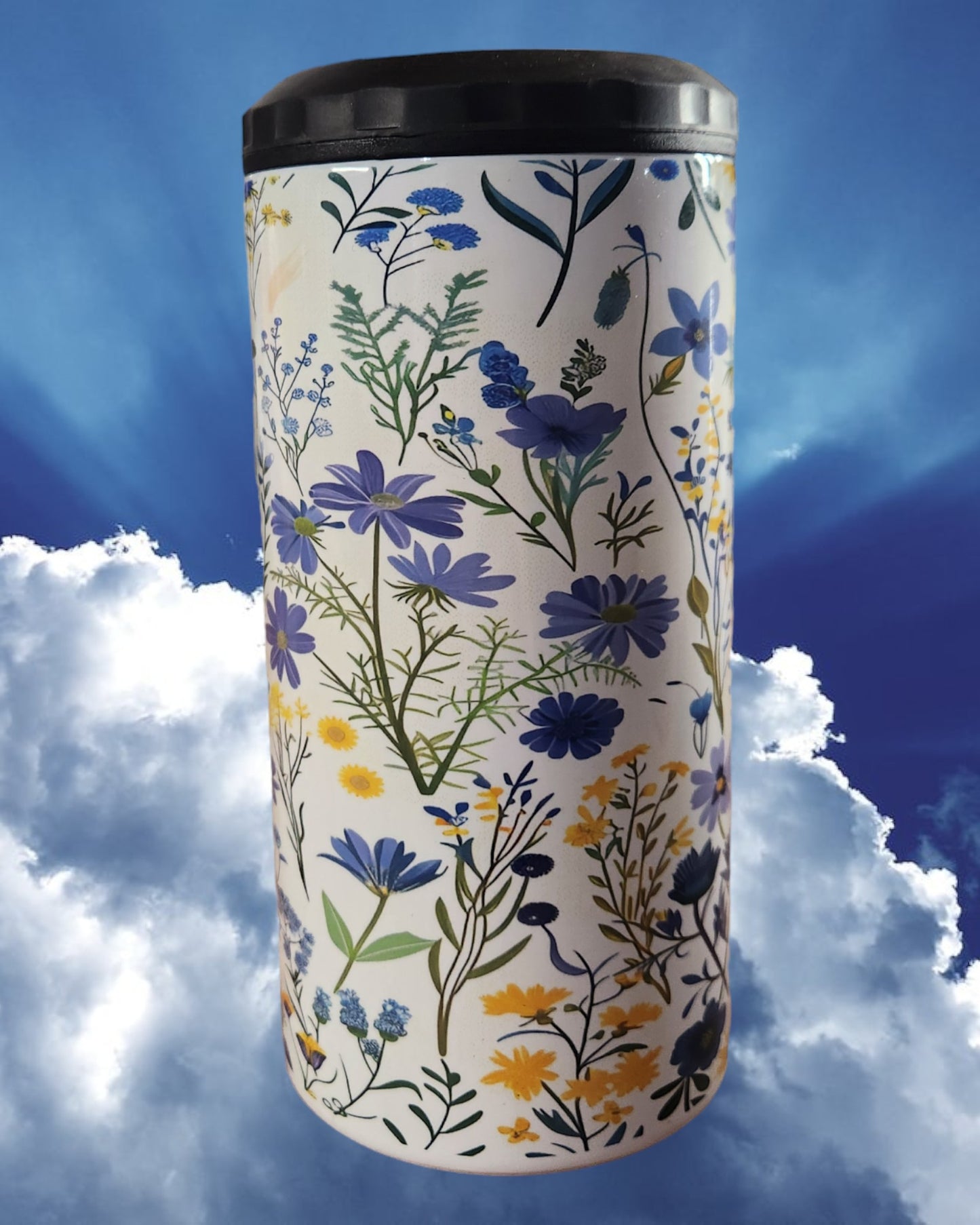 Mother's Day Can Coaster - "Purple Wildflowers"