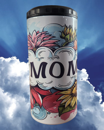 Mother's Day Can Coaster - "Mom in Pastel Flowers"