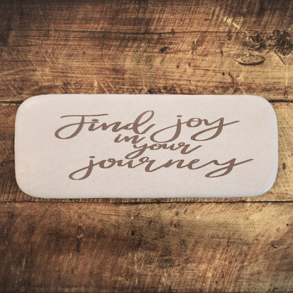 Leather Keychain - Find Joy in the Journey