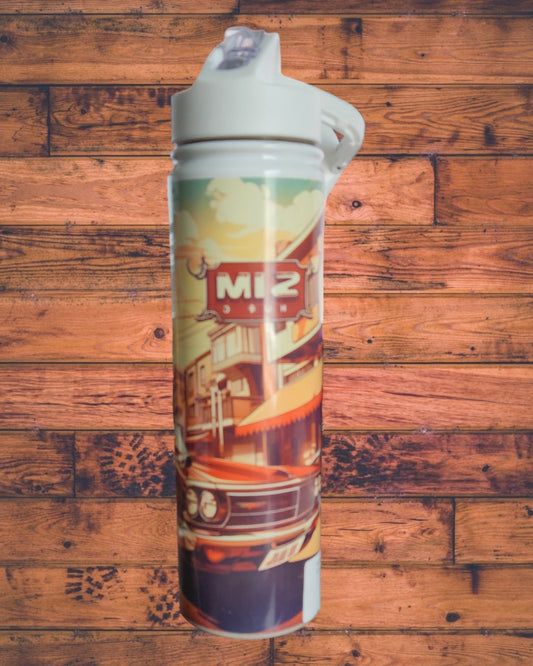 Dual Tumbler-Orange Classic Car, Stainless-Steel Tumbler