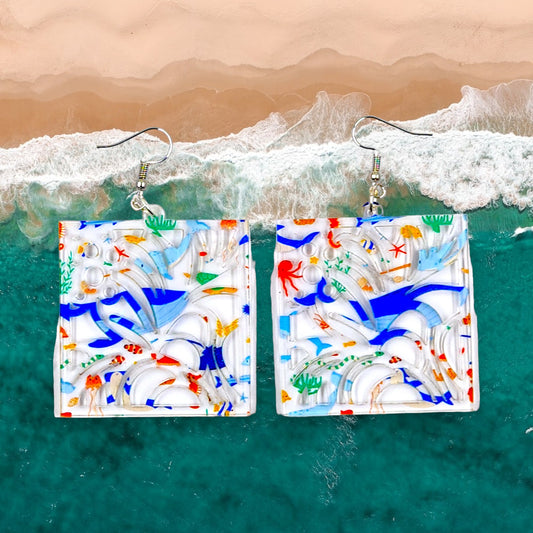 Ocean Life Dangle Earrings