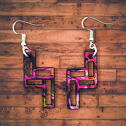 Boho Multi-Color/Pattern Dangle Earrings