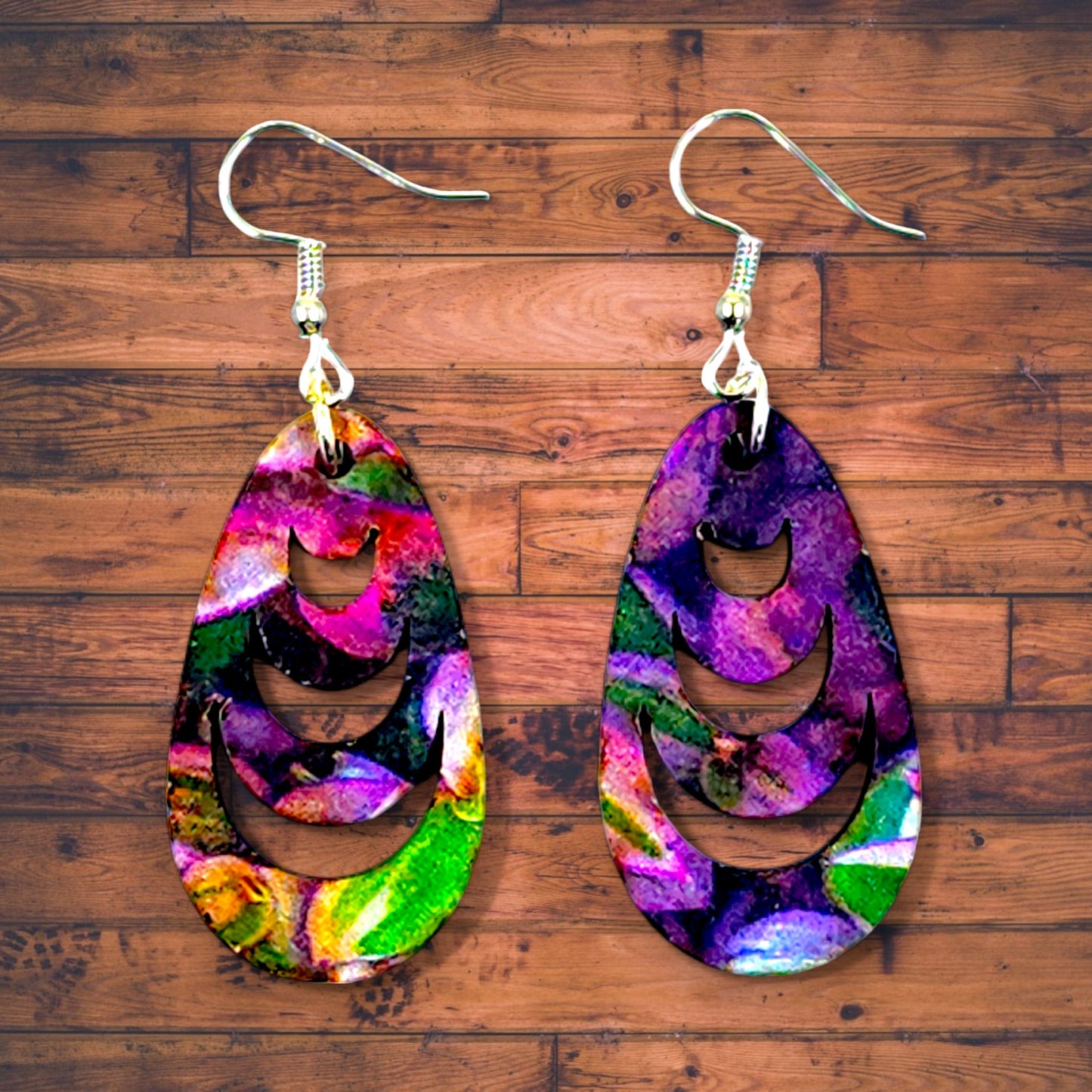 Boho Multi-Color/Pattern Dangle Earrings