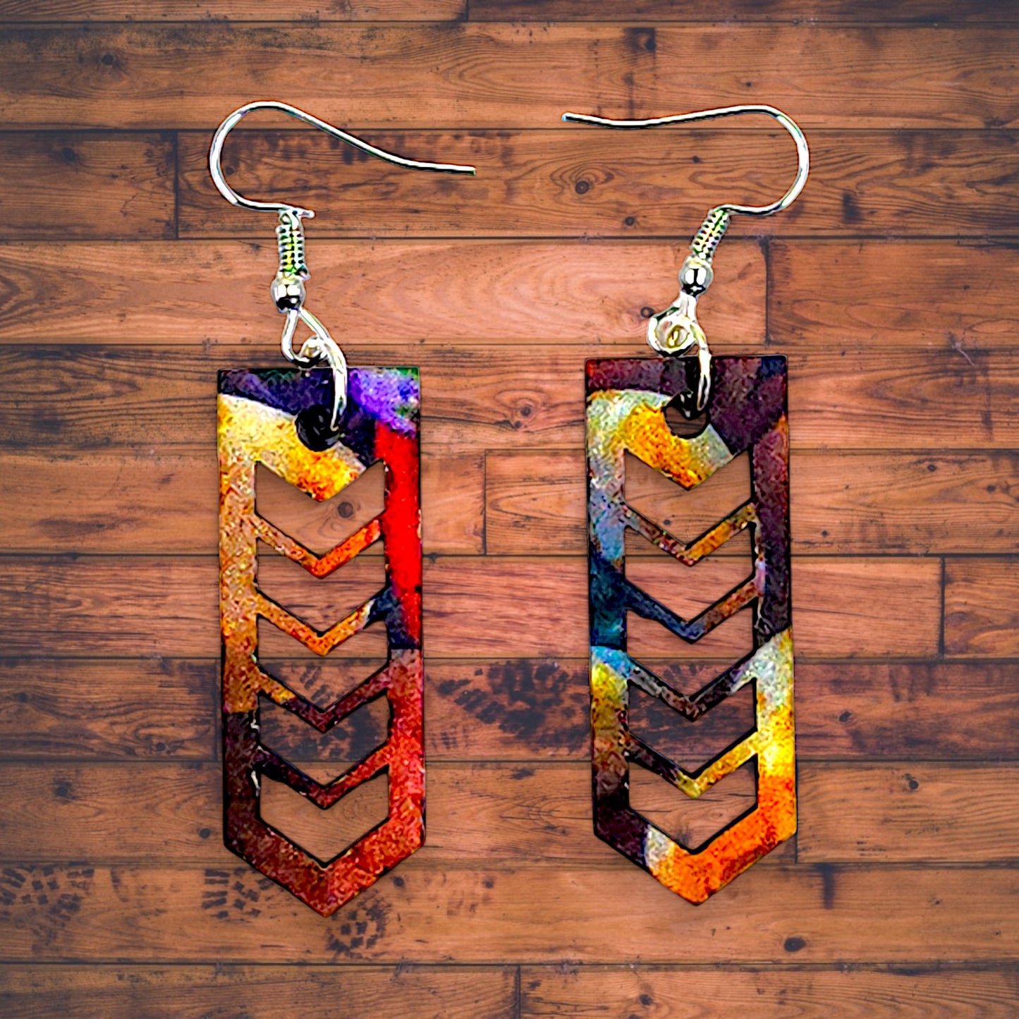 Boho Multi-Color/Pattern Dangle Earrings